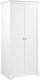 image 6 of Stratford 2 Door Wardrobe - L54 x W80 x H188 cm - White | White