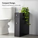 image 2 of VonHaus Shrewsbury Black Slim Bathroom Storage Unit with Drawers