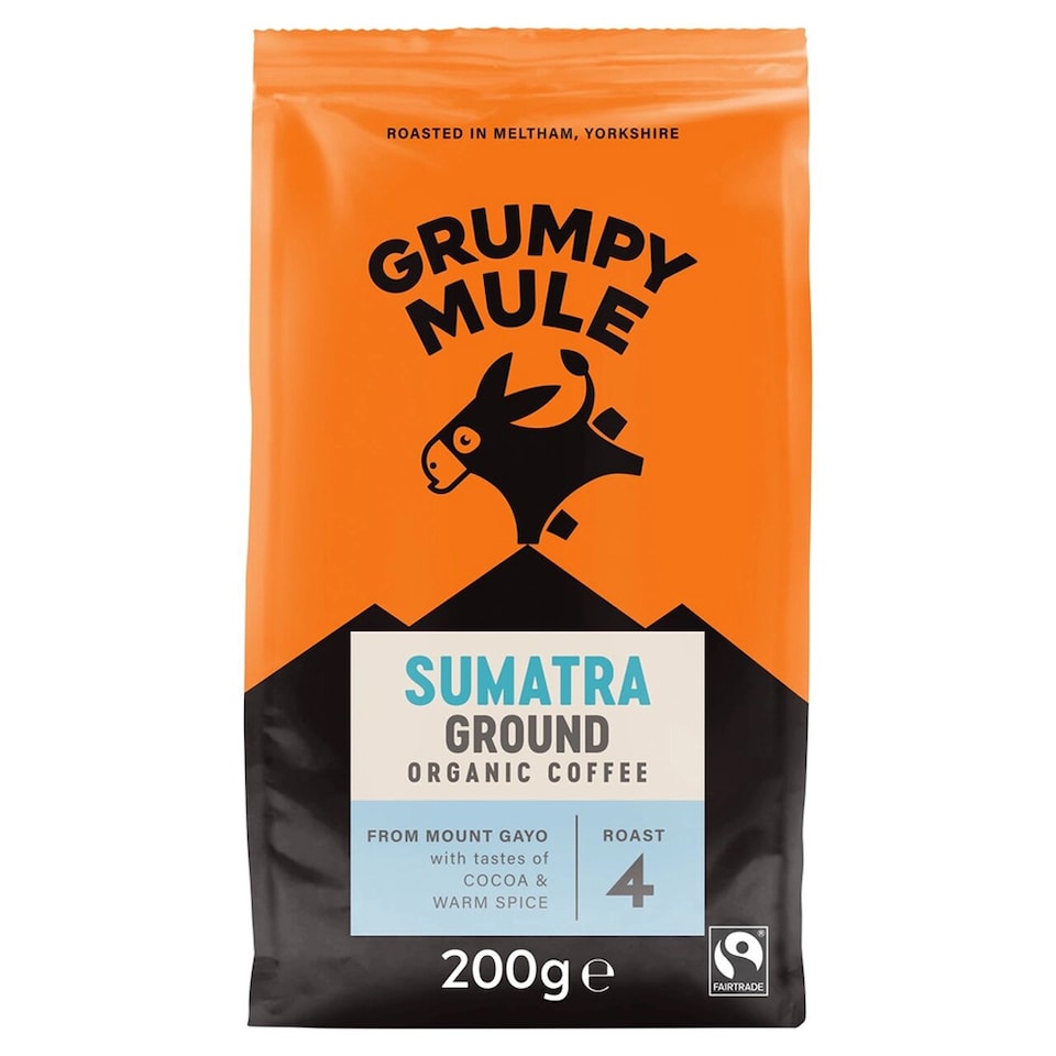Organic Sumatra Ground Coffee 200g (Grumpy Mule)