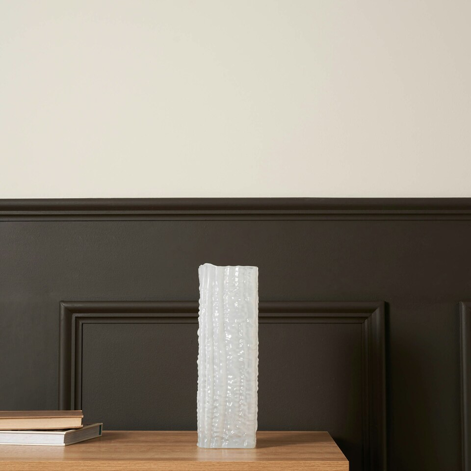 image 1 of BHS Bobble Glass Vase, White