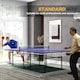image 3 of SPORTNOW 9FT Holding Tennis Table w/ Four Wheels, for Indoors, Blue