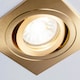 image 5 of BHS Sym Square IP65 Tiltable Downlight | Gold | Satin Brass | 1