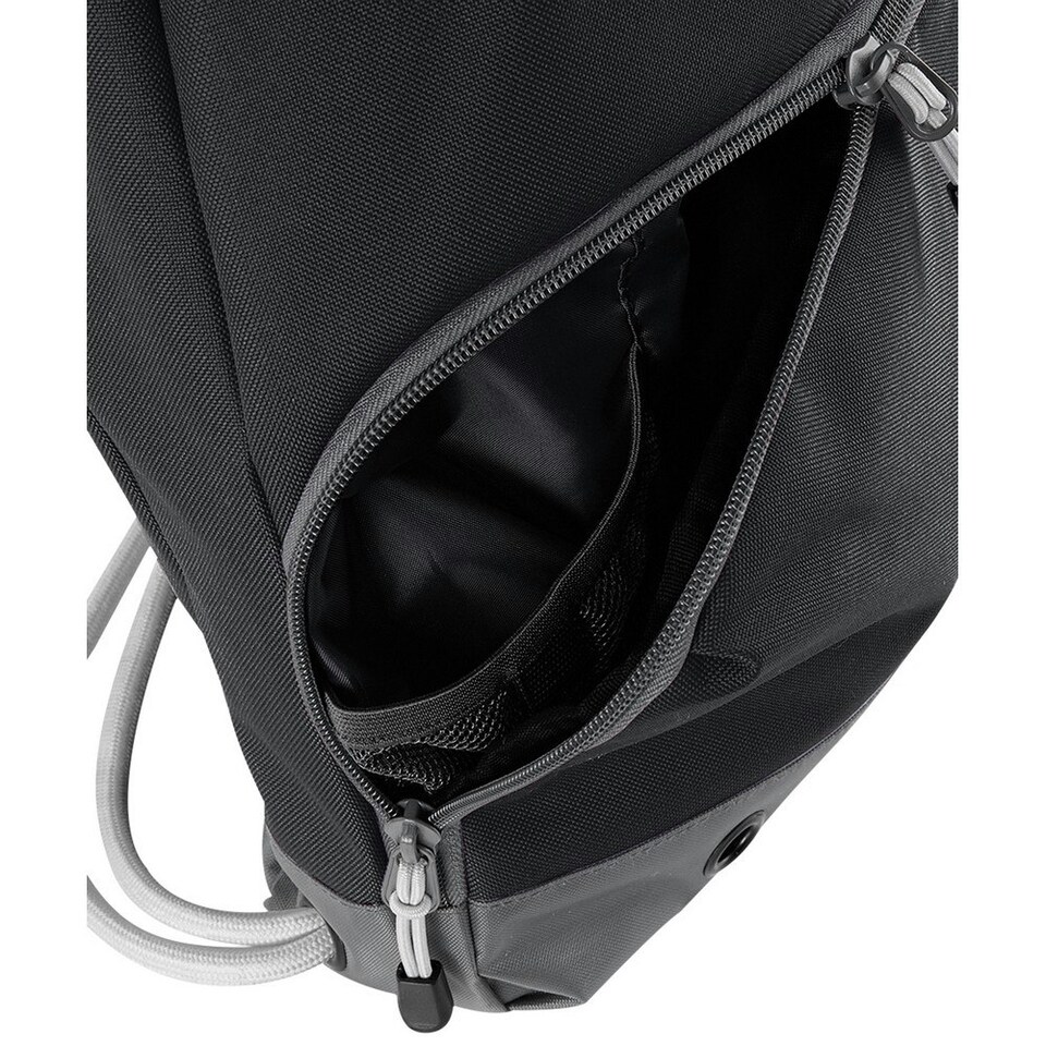 image 1 of Bagbase Athleisure Drawstring Bag - Black - One Size Black | One Size