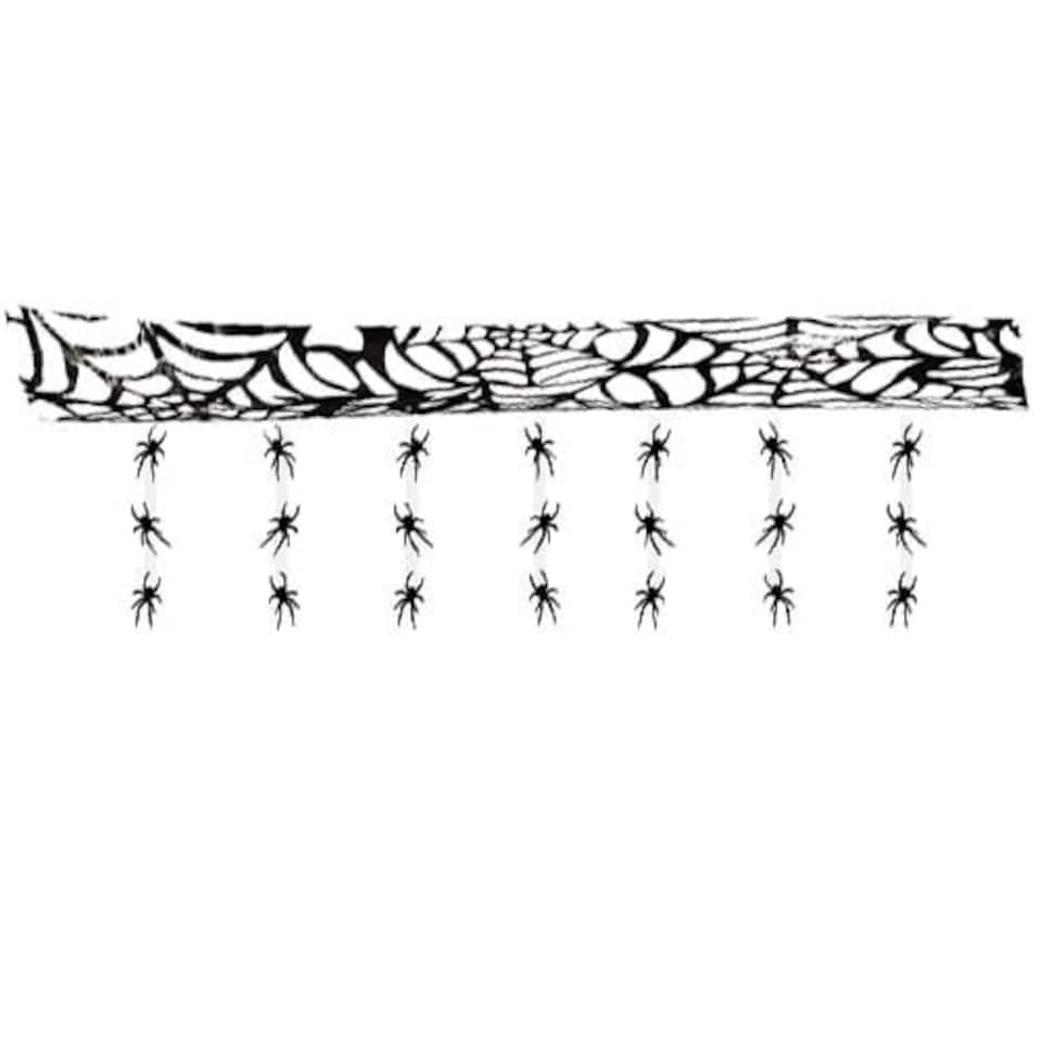 Halloween Hanging Ceiling Decoration With Spiders 3m