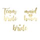 image 1 of Gold Hen Party Temporary Tattoos - Pack of 13
