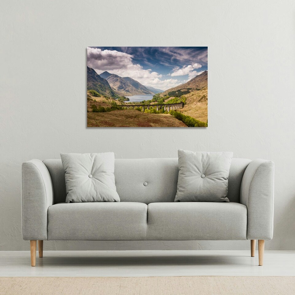 image 1 of The Glenfinnan Viaduct (Canvas Print) 127 x 101 x 4cm