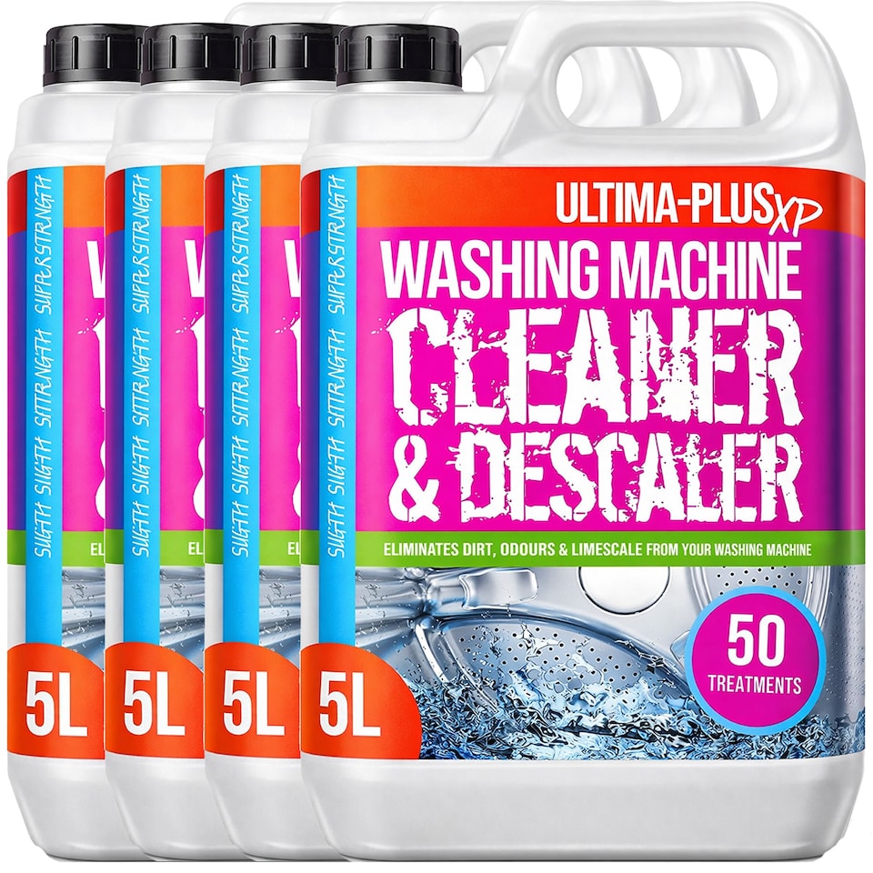 Ultima-Plus XP Washing Machine Cleaner and Descaler Fluid Deeply Cleans, Removes Nasty Odours and Prevents Limescale (20 litres)