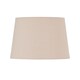 image 2 of Tripod Table Lamp with Natural Cotton Fabric Shade | Chrome | Brown | Large | 1