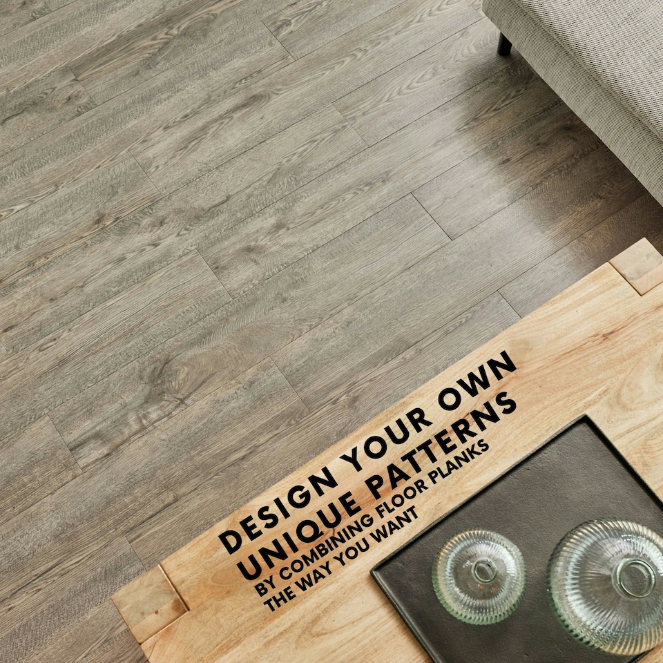image 1 of NOVECRAFTO Self Adhesive Vinyl Floor Planks – Peel & Stick Flooring – Dark Brown Oak Effect – Easy DIY Installation – Durable & Waterproof Tiles Brown | 5 sqm