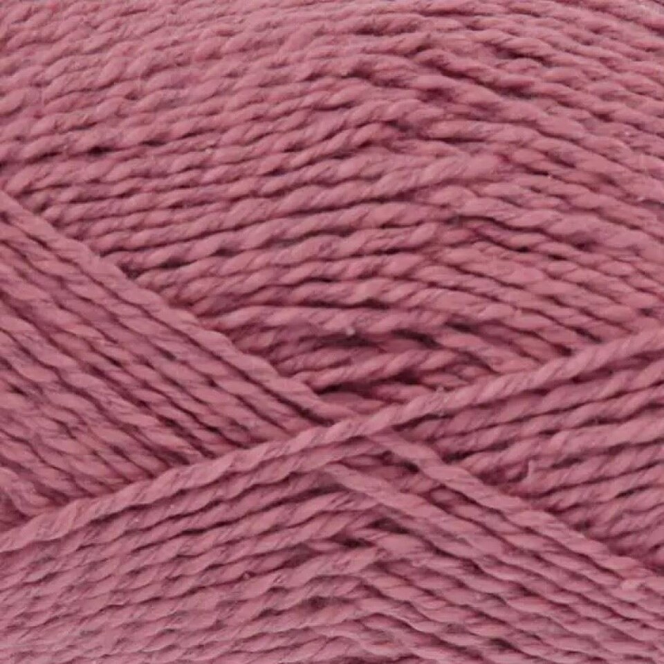 King Cole Pink Finesse Cotton Silk DK Yarn (Value Pack 12 x 50g Balls) For Crochet, Knitting - 120m per ball