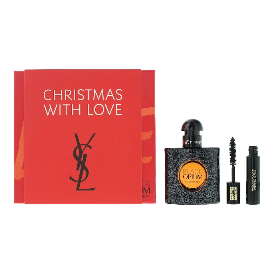 Yves Saint Laurent Black Opium Eau De Parfum 30ml + Mascara Gift Set for Her
