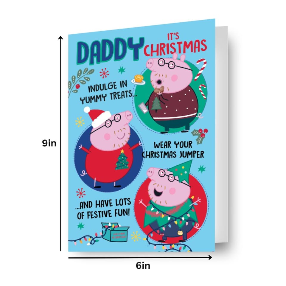 image 1 of Peppa Pig Daddy Christmas Card
