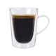 image 5 of Rink Drink Double Walled Coffee Glasses - 285ml - Pack of 6 Clear