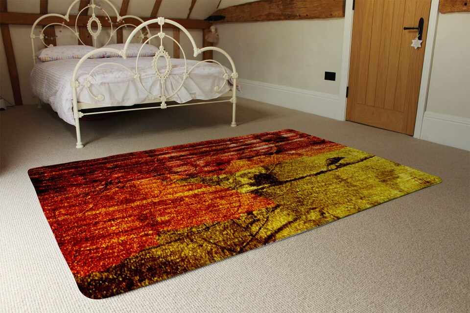 image 1 of Birds On Branch Rug | Multi