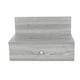 image 5 of Pair of Kelly Wall-Mounted Bedside Cabinets with Drawer - Modern Floating Bedside Tables | Grey | Grey Oak Effect | One Size | 2