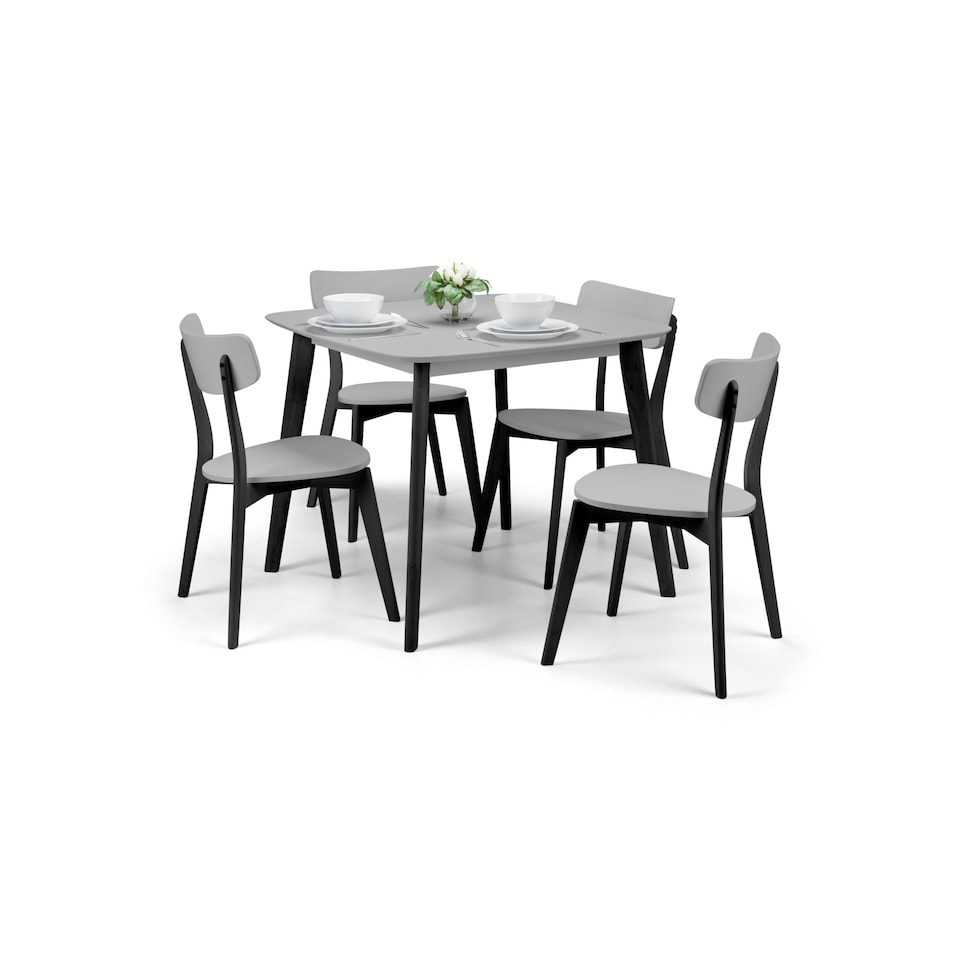 image 1 of Casa Square Dining Table Grey/Black