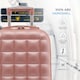 image 3 of Flight Knight Bubble Suitcase - Ryanair easyJet Jet2 Approved - 8 Wheel Carry Cabin Hardcase 55x35x20cm Pink | Rose Gold | Cabin Bag