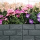 image 3 of 6 x 17cm 4 Piece Grey Brick Effect Garden Edging Boarder