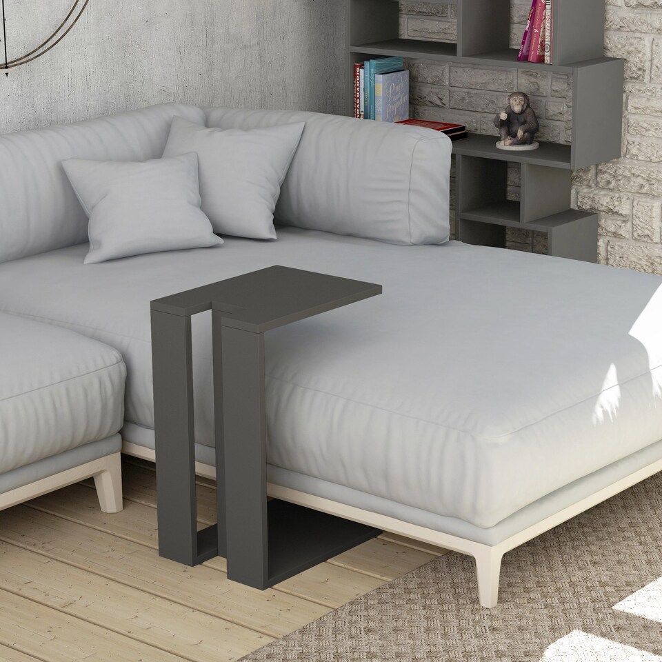 image 1 of Decortie Muju Sofa Side Table 30x40x57cm Anthracite Grey