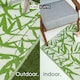image 4 of Homescapes Outdoor Rug Luxury Waterproof Reversible Recycled, For Garden, Zena Tropical | Green | Green and White