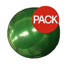 Globos Latex Plain Balloons (Pack of 6) - Dark Green - One Size