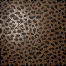 Animal Print Wallpaper Brown Black Fur Effect Leopard Spots Modern Feature Wall