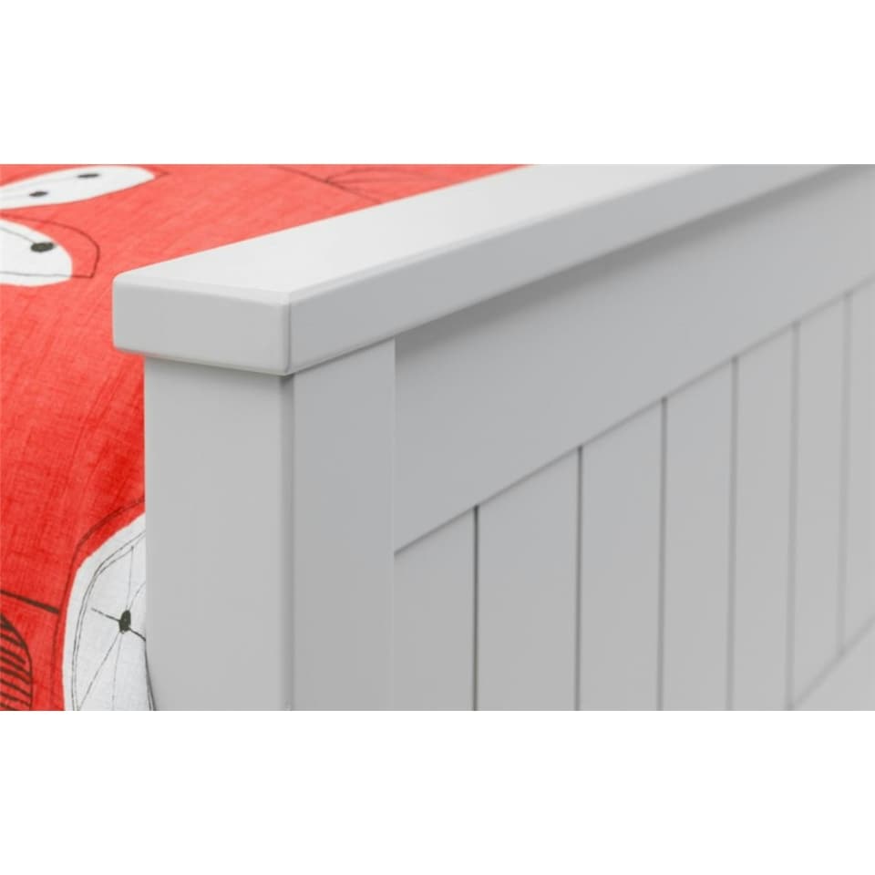 image 1 of New England Dove Grey Lacquer Bookcase Bed Frame - Single 3ft (90cm)