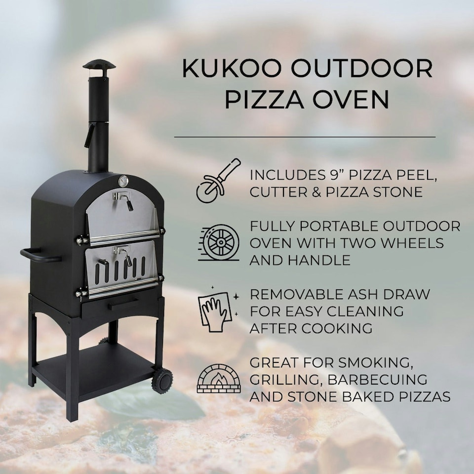 image 1 of KuKoo Outdoor Pizza Oven & Cover