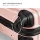 image 2 of VonHaus 3pc Pink Luggage Set, 360° Silent Spinner Wheels Pink