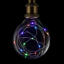 BELL Lighting E27 RGB Fairy Light Bulb Colour Changing LED Decorative Globe Mood Lamp