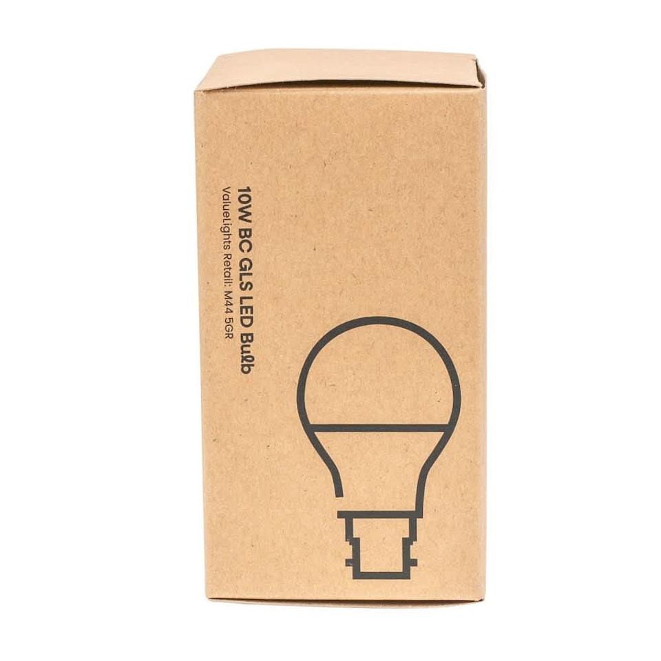 image 1 of ValueLights 4 Pack B22 White GLS Light Bulbs | White