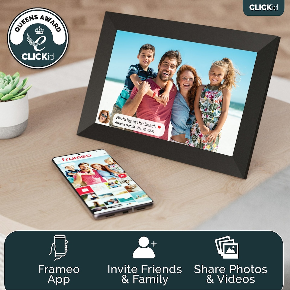 image 1 of Majority CLICKID SNAP10 Digital Photo Frame