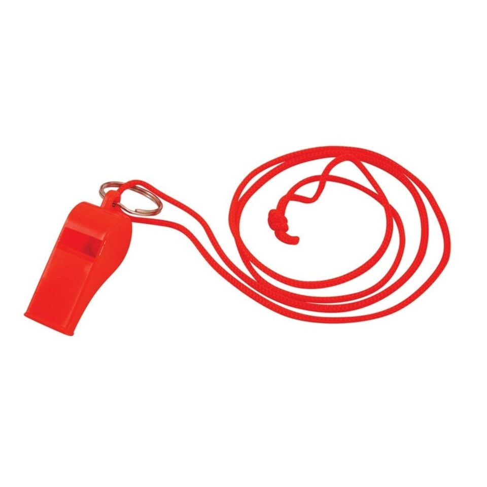 Henbrandt Neon Plastic Whistler - Orange - One Size