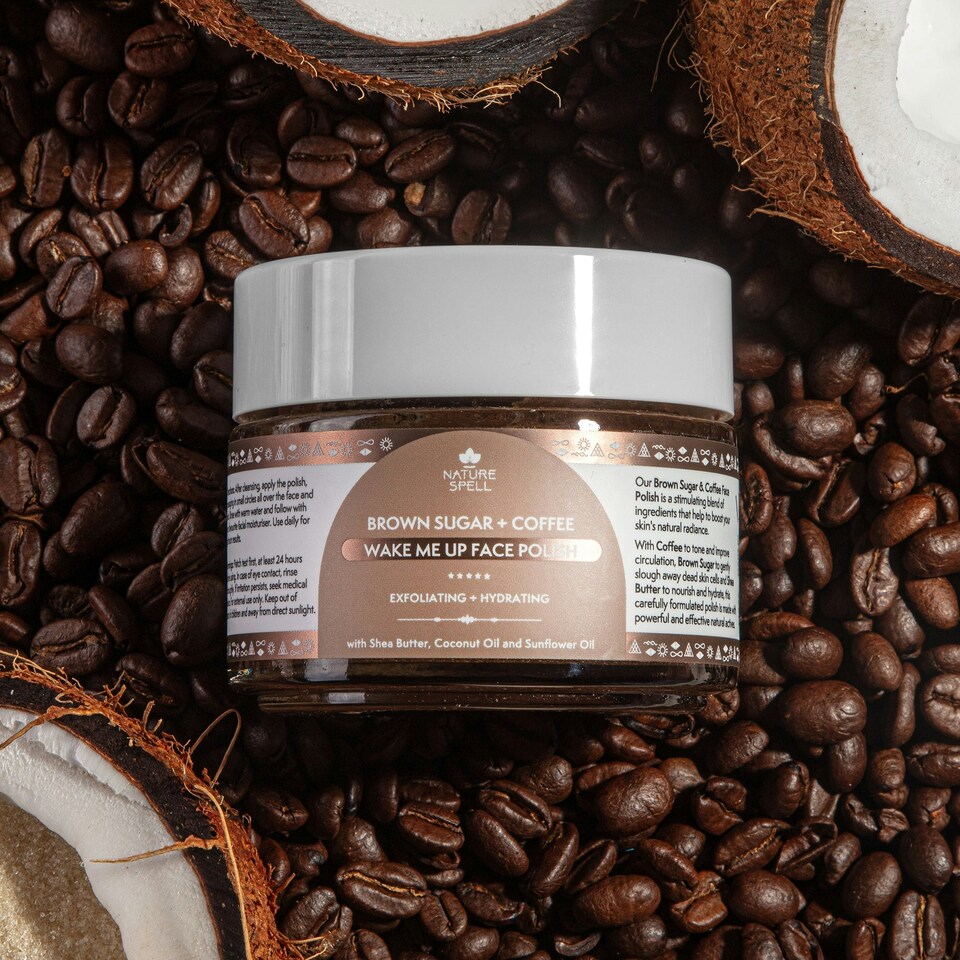 image 1 of Nature Spell Brown Sugar & Coffee Face Scrub