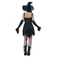 image 4 of Short Black Witch Dress Fancy Dress Costume Ladies Extra Small - UK 4-6 | Black | 4
