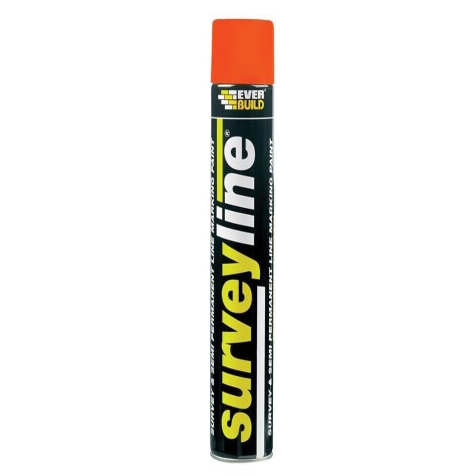 Everbuild Sika - Survey Line Marker Spray Orange 700ml Orange