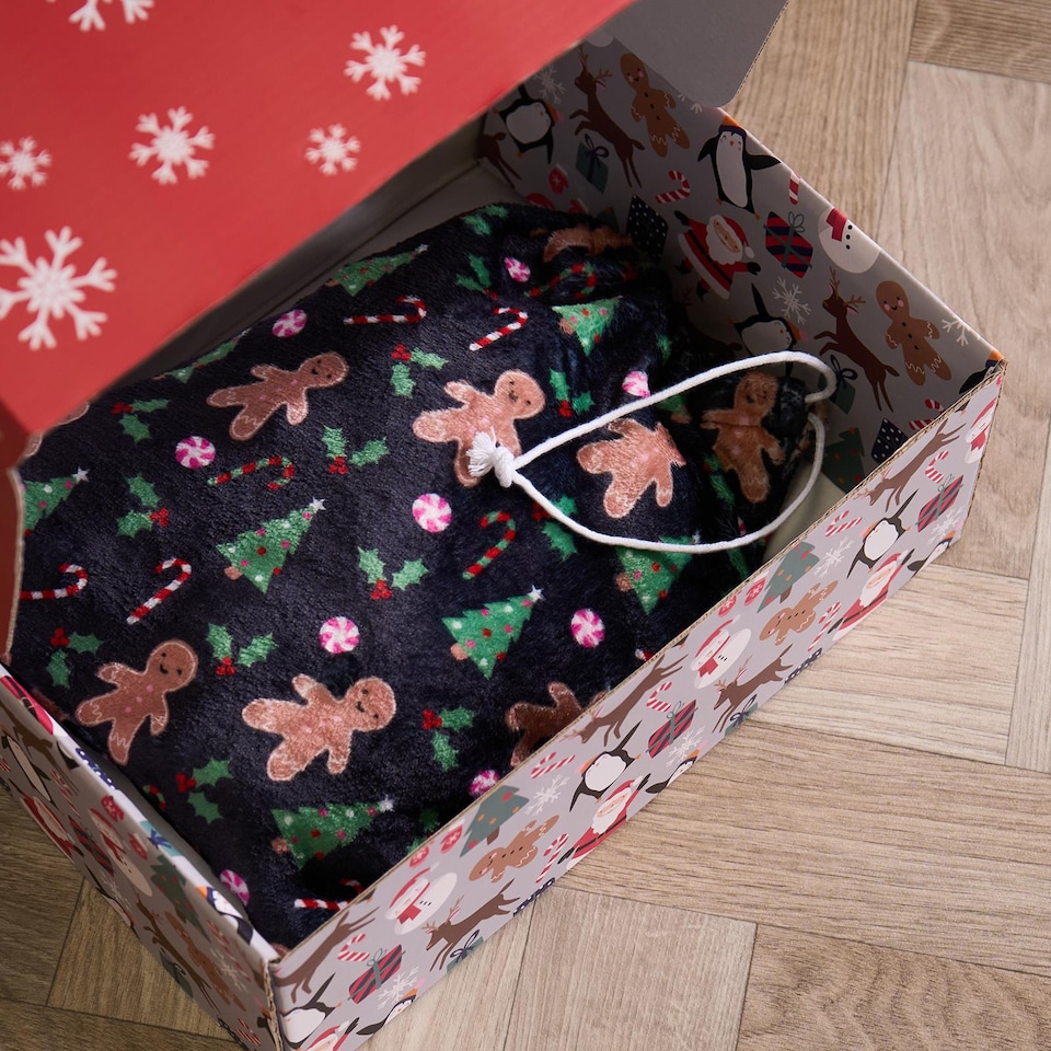 image 1 of OHS Xmas Eve Box Reusable Festive Gift Paper Packaging