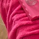 image 3 of OHS Teddy Fleece Soft Warm Plush Cosy Plain Dyed Throw Over Bed Blanket, 125x150cm (Copy) Pink | Hot Pink