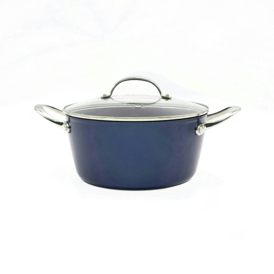 image 1 of Blackmoor 67479 Blue Pro 24cm Casserole Pot with Lid