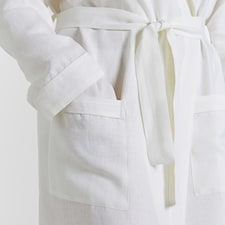 Martex Linen Bathrobe Large White