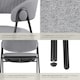 image 4 of Dining Chair Bedano - woven fabric, padded, 150 kg load capacity | Grey | grey | 2