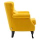 image 3 of Living and Home Modern Buttoned Armchair with Lumbar Pillow and Cushion