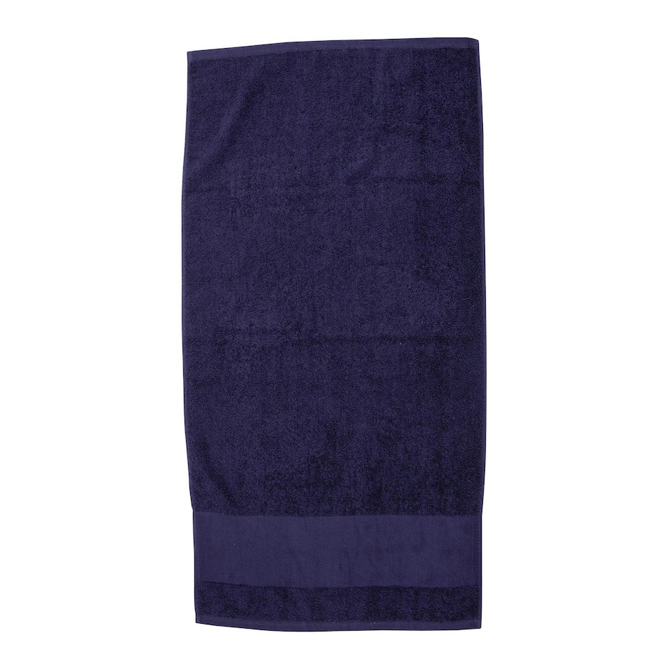 Towel City Printable Cotton Hand Towel - Navy - One Size
