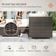 image 3 of Outsunny 8pc Rattan Sofa Garden Furniture Aluminium Outdoor Patio Set Brown
