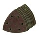 image 2 of 90mm Triangular Sanding Abrasive Discs Pads Hook Loop Backing 40 Grit 1000pk