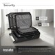 image 5 of Suitcase Set - 3 hard-shell suitcases with telescopic handle, removable wheels | Black | black | 1