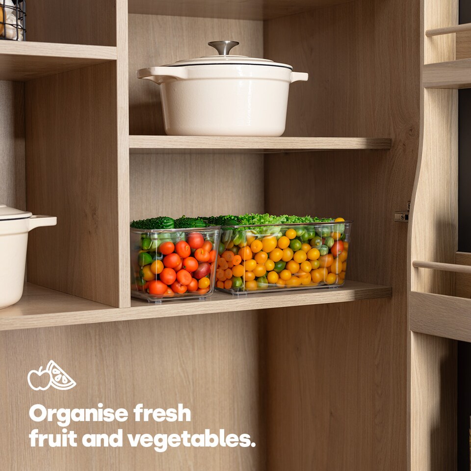 image 1 of 3 Clear Storage Tubs