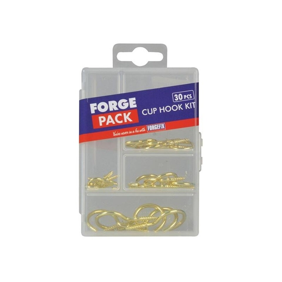 Forgefix Cup Hook Kit Forgepack 30 Piece - Multi Colour - One Size
