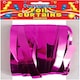 image 3 of Pink Curtain Foil Birthday Party Door Decoration