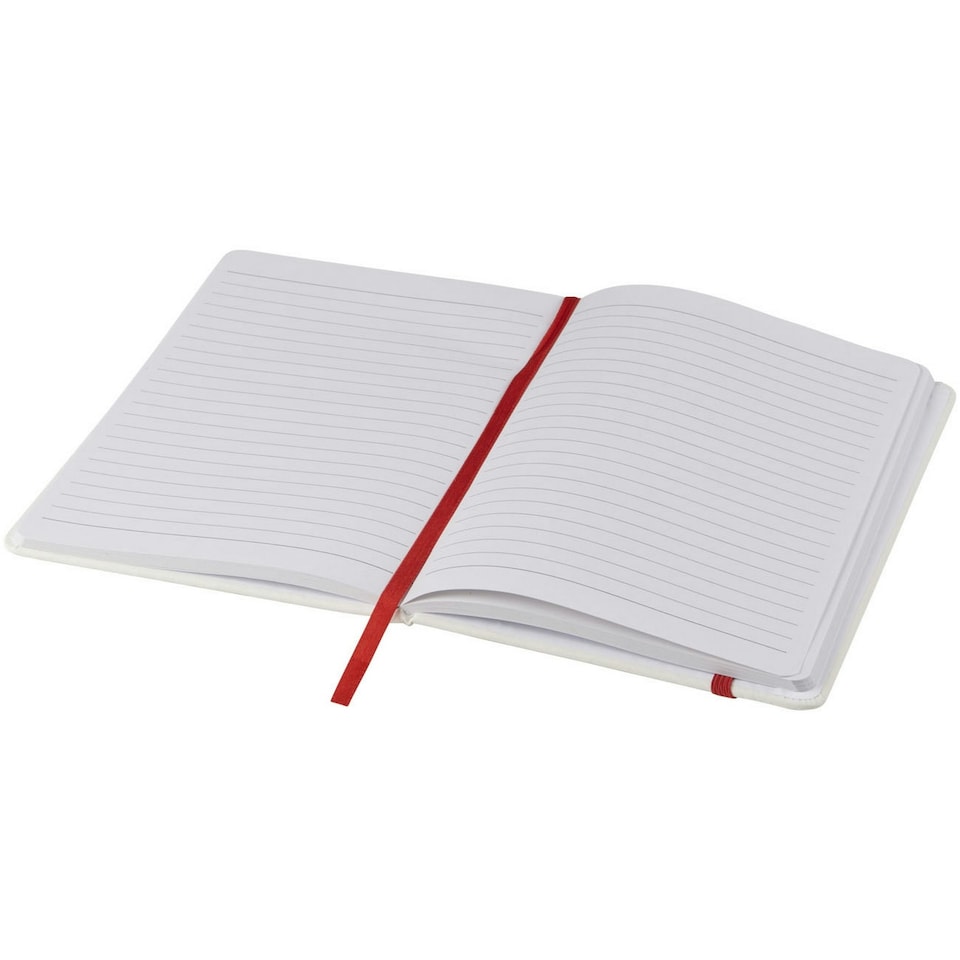 image 1 of Bullet A5 Spectrum Notebook With Elastic Strap - White/Red - One Size